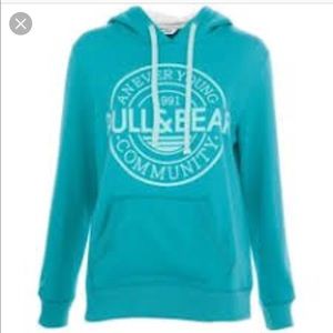 Pull & Bear UK Mint hoodie sweater pocket comfy